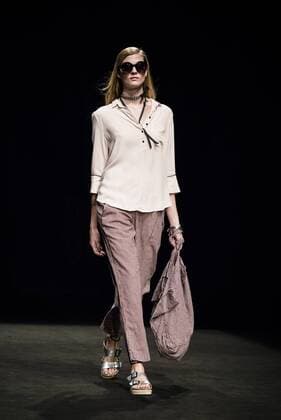 January 30, 2017 - Barcelona, Catalonia, Spain - A model walks the runway at the TCN fashion show presenting the new Spring Summer 2017 collection during 080 Barcelona Fashion Week Barcelona Spain - ZUMAo105 20170130_zap_o105_100 Copyright: xMatthiasxOesterlex