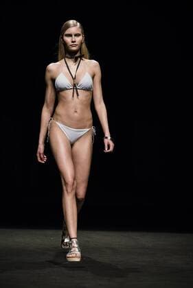 January 30, 2017 - Barcelona, Catalonia, Spain - A model walks the runway at the TCN fashion show presenting the new Spring Summer 2017 collection during 080 Barcelona Fashion Week Barcelona Spain - ZUMAo105 20170130_zap_o105_110 Copyright: xMatthiasxOesterlex