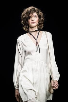 January 30, 2017 - Barcelona, Catalonia, Spain - A model walks the runway at the TCN fashion show presenting the new Spring Summer 2017 collection during 080 Barcelona Fashion Week Barcelona Spain - ZUMAo105 20170130_zap_o105_117 Copyright: xMatthiasxOesterlex