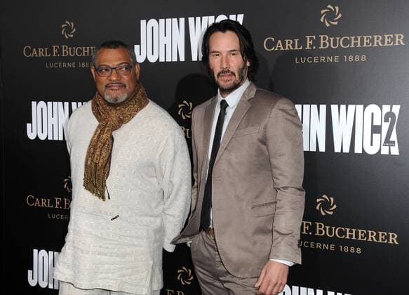 Themen der Woche January 30, 2017 - Hollywood, California, U.S. - Laurence Fishburne, Keanu Reeves attends The Los Angeles Premiere of John Wick Chapter Two held at the Arclight Theater in Hollywood, California on January 30, 2017. 2017 Hollywood U.S. - ZUMAl86_ 20170130_zaf_l86_043 Copyright: xDavexLongendykex