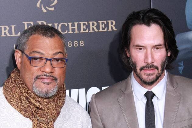 Laurence Fishburne und Keanu Reeves bei der John Wick: Chapter 2 Kino Premiere am 30.01.2017 in Hollywood, Los Angeles John Wick: Chapter 2 Film Premiere in Los Angeles, 2017 