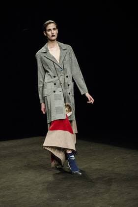 January 31, 2017 - Barcelona, Catalonia, Spain - A model walks the runway at the Naulover fashion show presenting the new Dark Ophelia collection during 080 Barcelona Fashion Week Barcelona Spain - ZUMAo105 20170131_zap_o105_005 Copyright: xMatthiasxOesterlex