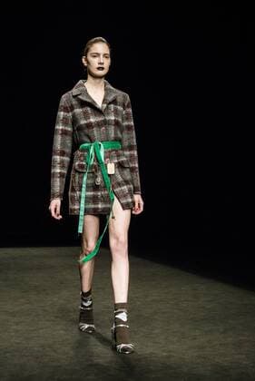 January 31, 2017 - Barcelona, Catalonia, Spain - A model walks the runway at the Naulover fashion show presenting the new Dark Ophelia collection during 080 Barcelona Fashion Week Barcelona Spain - ZUMAo105 20170131_zap_o105_007 Copyright: xMatthiasxOesterlex