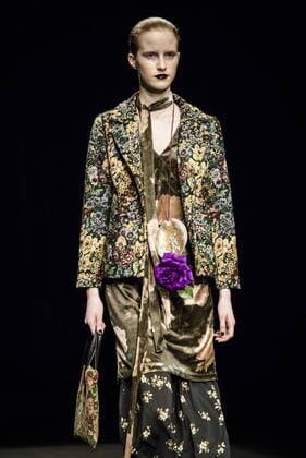 January 31, 2017 - Barcelona, Catalonia, Spain - A model walks the runway at the Naulover fashion show presenting the new Dark Ophelia collection during 080 Barcelona Fashion Week Barcelona Spain - ZUMAo105 20170131_zap_o105_012 Copyright: xMatthiasxOesterlex