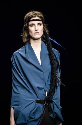 January 31, 2017 - Barcelona, Catalonia, Spain - A model walks the runway at the Txell Miras fashion show presenting the new The Shed collection during 080 Barcelona Fashion Week Barcelona Spain - ZUMAo105 20170131_zap_o105_043 Copyright: xMatthiasxOesterlex
