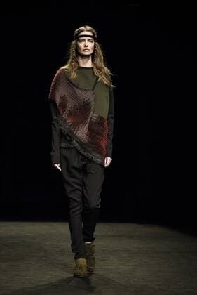 January 31, 2017 - Barcelona, Catalonia, Spain - A model walks the runway at the Txell Miras fashion show presenting the new The Shed collection during 080 Barcelona Fashion Week Barcelona Spain - ZUMAo105 20170131_zap_o105_049 Copyright: xMatthiasxOesterlex
