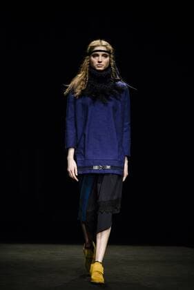 January 31, 2017 - Barcelona, Catalonia, Spain - A model walks the runway at the Txell Miras fashion show presenting the new The Shed collection during 080 Barcelona Fashion Week Barcelona Spain - ZUMAo105 20170131_zap_o105_055 Copyright: xMatthiasxOesterlex