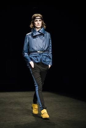 January 31, 2017 - Barcelona, Catalonia, Spain - A model walks the runway at the Txell Miras fashion show presenting the new The Shed collection during 080 Barcelona Fashion Week Barcelona Spain - ZUMAo105 20170131_zap_o105_060 Copyright: xMatthiasxOesterlex