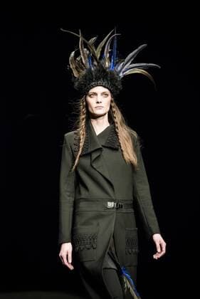 January 31, 2017 - Barcelona, Catalonia, Spain - A model walks the runway at the Txell Miras fashion show presenting the new The Shed collection during 080 Barcelona Fashion Week Barcelona Spain - ZUMAo105 20170131_zap_o105_062 Copyright: xMatthiasxOesterlex