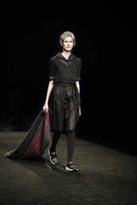 January 31, 2017 - Barcelona, Catalonia, Spain - A model walks the runway at the Oscarleon fashion show presenting the new i close my eyes...i feel you collection during 080 Barcelona Fashion Week Barcelona Spain - ZUMAo105 20170131_zap_o105_073 Copyright: xMatthiasxOesterlex