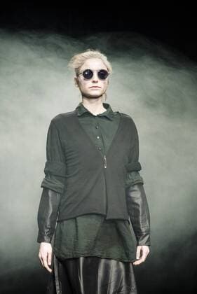 January 31, 2017 - Barcelona, Catalonia, Spain - A model walks the runway at the Oscarleon fashion show presenting the new i close my eyes...i feel you collection during 080 Barcelona Fashion Week Barcelona Spain - ZUMAo105 20170131_zap_o105_082 Copyright: xMatthiasxOesterlex