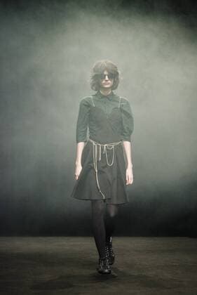 January 31, 2017 - Barcelona, Catalonia, Spain - A model walks the runway at the Oscarleon fashion show presenting the new i close my eyes...i feel you collection during 080 Barcelona Fashion Week Barcelona Spain - ZUMAo105 20170131_zap_o105_084 Copyright: xMatthiasxOesterlex