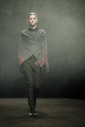 January 31, 2017 - Barcelona, Catalonia, Spain - A model walks the runway at the Oscarleon fashion show presenting the new i close my eyes...i feel you collection during 080 Barcelona Fashion Week Barcelona Spain - ZUMAo105 20170131_zap_o105_086 Copyright: xMatthiasxOesterlex