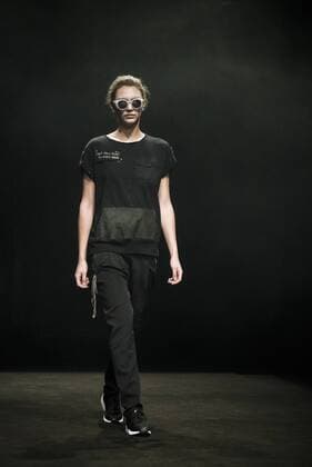 January 31, 2017 - Barcelona, Catalonia, Spain - A model walks the runway at the Oscarleon fashion show presenting the new i close my eyes...i feel you collection during 080 Barcelona Fashion Week Barcelona Spain - ZUMAo105 20170131_zap_o105_088 Copyright: xMatthiasxOesterlex