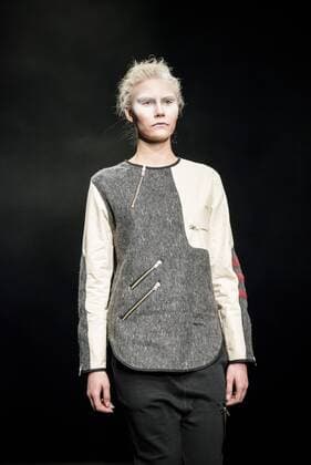 January 31, 2017 - Barcelona, Catalonia, Spain - A model walks the runway at the Oscarleon fashion show presenting the new i close my eyes...i feel you collection during 080 Barcelona Fashion Week Barcelona Spain - ZUMAo105 20170131_zap_o105_090 Copyright: xMatthiasxOesterlex