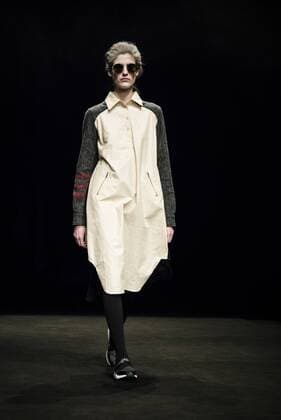 January 31, 2017 - Barcelona, Catalonia, Spain - A model walks the runway at the Oscarleon fashion show presenting the new i close my eyes...i feel you collection during 080 Barcelona Fashion Week Barcelona Spain - ZUMAo105 20170131_zap_o105_097 Copyright: xMatthiasxOesterlex