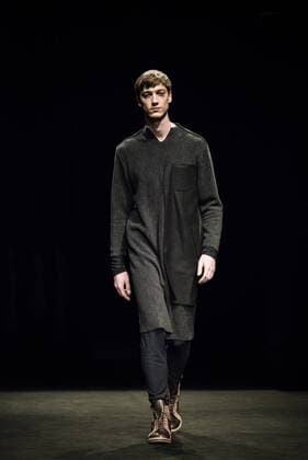January 31, 2017 - Barcelona, Catalonia, Spain - A model walks the runway at the Josep Abril fashion show presenting the new FW 17 18N40 collection during 080 Barcelona Fashion Week Barcelona Spain - ZUMAo105 20170131_zap_o105_106 Copyright: xMatthiasxOesterlex