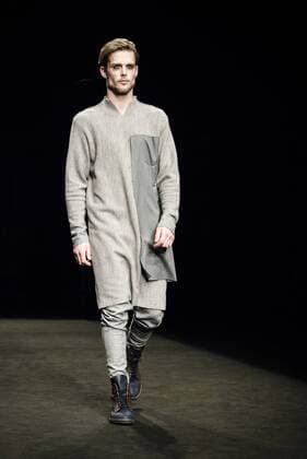 January 31, 2017 - Barcelona, Catalonia, Spain - A model walks the runway at the Josep Abril fashion show presenting the new FW 17 18N40 collection during 080 Barcelona Fashion Week Barcelona Spain - ZUMAo105 20170131_zap_o105_108 Copyright: xMatthiasxOesterlex