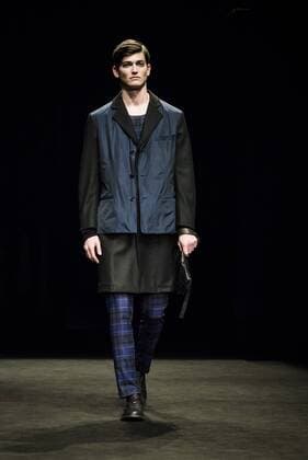 January 31, 2017 - Barcelona, Catalonia, Spain - A model walks the runway at the Josep Abril fashion show presenting the new FW 17 18N40 collection during 080 Barcelona Fashion Week Barcelona Spain - ZUMAo105 20170131_zap_o105_113 Copyright: xMatthiasxOesterlex