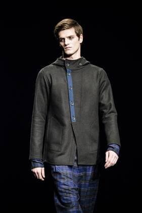 January 31, 2017 - Barcelona, Catalonia, Spain - A model walks the runway at the Josep Abril fashion show presenting the new FW 17 18N40 collection during 080 Barcelona Fashion Week Barcelona Spain - ZUMAo105 20170131_zap_o105_117 Copyright: xMatthiasxOesterlex