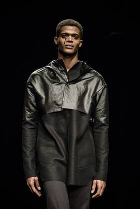 January 31, 2017 - Barcelona, Catalonia, Spain - A model walks the runway at the Josep Abril fashion show presenting the new FW 17 18N40 collection during 080 Barcelona Fashion Week Barcelona Spain - ZUMAo105 20170131_zap_o105_121 Copyright: xMatthiasxOesterlex