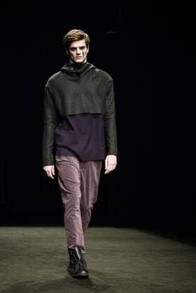 January 31, 2017 - Barcelona, Catalonia, Spain - A model walks the runway at the Josep Abril fashion show presenting the new FW 17 18N40 collection during 080 Barcelona Fashion Week Barcelona Spain - ZUMAo105 20170131_zap_o105_131 Copyright: xMatthiasxOesterlex