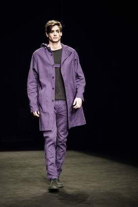 January 31, 2017 - Barcelona, Catalonia, Spain - A model walks the runway at the Josep Abril fashion show presenting the new FW 17 18N40 collection during 080 Barcelona Fashion Week Barcelona Spain - ZUMAo105 20170131_zap_o105_132 Copyright: xMatthiasxOesterlex