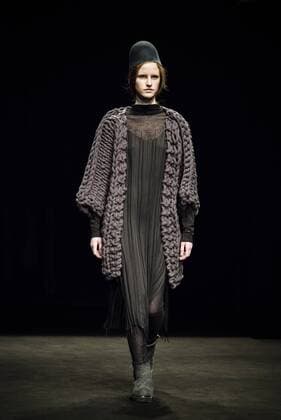 January 31, 2017 - Barcelona, Catalonia, Spain - A model walks the runway at the Miriam Ponsa fashion show presenting the new Autumn Winter 17-18 collection during 080 Barcelona Fashion Week Barcelona Spain - ZUMAo105 20170131_zap_o105_140 Copyright: xMatthiasxOesterlex