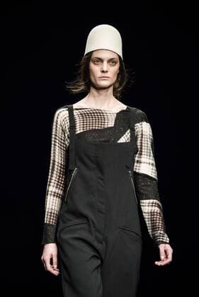 January 31, 2017 - Barcelona, Catalonia, Spain - A model walks the runway at the Miriam Ponsa fashion show presenting the new Autumn Winter 17-18 collection during 080 Barcelona Fashion Week Barcelona Spain - ZUMAo105 20170131_zap_o105_142 Copyright: xMatthiasxOesterlex