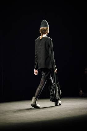 January 31, 2017 - Barcelona, Catalonia, Spain - A model walks the runway at the Miriam Ponsa fashion show presenting the new Autumn Winter 17-18 collection during 080 Barcelona Fashion Week Barcelona Spain - ZUMAo105 20170131_zap_o105_150 Copyright: xMatthiasxOesterlex