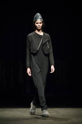 January 31, 2017 - Barcelona, Catalonia, Spain - A model walks the runway at the Miriam Ponsa fashion show presenting the new Autumn Winter 17-18 collection during 080 Barcelona Fashion Week Barcelona Spain - ZUMAo105 20170131_zap_o105_156 Copyright: xMatthiasxOesterlex
