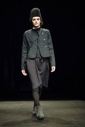 January 31, 2017 - Barcelona, Catalonia, Spain - A model walks the runway at the Miriam Ponsa fashion show presenting the new Autumn Winter 17-18 collection during 080 Barcelona Fashion Week Barcelona Spain - ZUMAo105 20170131_zap_o105_166 Copyright: xMatthiasxOesterlex