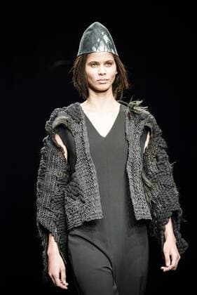 January 31, 2017 - Barcelona, Catalonia, Spain - A model walks the runway at the Miriam Ponsa fashion show presenting the new Autumn Winter 17-18 collection during 080 Barcelona Fashion Week Barcelona Spain - ZUMAo105 20170131_zap_o105_168 Copyright: xMatthiasxOesterlex