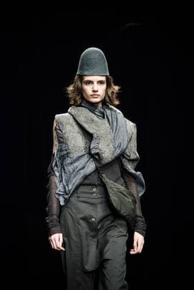 January 31, 2017 - Barcelona, Catalonia, Spain - A model walks the runway at the Miriam Ponsa fashion show presenting the new Autumn Winter 17-18 collection during 080 Barcelona Fashion Week Barcelona Spain - ZUMAo105 20170131_zap_o105_172 Copyright: xMatthiasxOesterlex