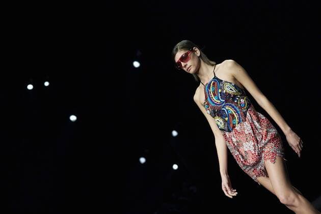 A model takes to the catwalk with the creations of fashion label Custo Barcelona during the 080 Barcelona Fashion Week held in Barcelona, Catalonia, Spain on 31 January 2017. The 080 Barcelona Fashion Week runs from 30 January to 03 February. 080 BARCELONA FASHION WEEK !ACHTUNG: NUR REDAKTIONELLE NUTZUNG!  20170131-636214957443525713