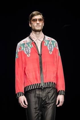 January 31, 2017 - Barcelona, Catalonia, Spain - A model walks the runway at the Custo fashion show presenting the new Way more - SS17 collection during 080 Barcelona Fashion Week Barcelona Spain - ZUMAo105 20170131_zap_o105_185 Copyright: xMatthiasxOesterlex