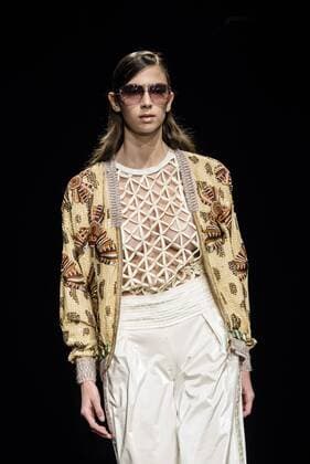 January 31, 2017 - Barcelona, Catalonia, Spain - A model walks the runway at the Custo fashion show presenting the new Way more - SS17 collection during 080 Barcelona Fashion Week Barcelona Spain - ZUMAo105 20170131_zap_o105_204 Copyright: xMatthiasxOesterlex