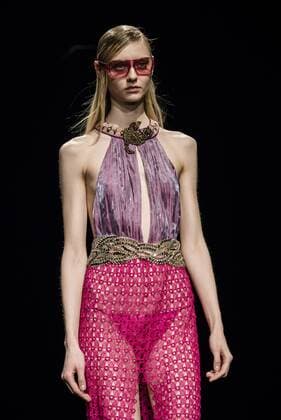 January 31, 2017 - Barcelona, Catalonia, Spain - A model walks the runway at the Custo fashion show presenting the new Way more - SS17 collection during 080 Barcelona Fashion Week Barcelona Spain - ZUMAo105 20170131_zap_o105_211 Copyright: xMatthiasxOesterlex