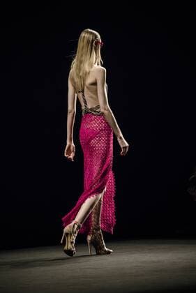 January 31, 2017 - Barcelona, Catalonia, Spain - A model walks the runway at the Custo fashion show presenting the new Way more - SS17 collection during 080 Barcelona Fashion Week Barcelona Spain - ZUMAo105 20170131_zap_o105_209 Copyright: xMatthiasxOesterlex