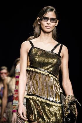 January 31, 2017 - Barcelona, Catalonia, Spain - A model walks the runway at the Custo fashion show presenting the new Way more - SS17 collection during 080 Barcelona Fashion Week Barcelona Spain - ZUMAo105 20170131_zap_o105_235 Copyright: xMatthiasxOesterlex