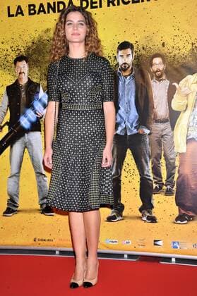 Filmpremiere Smetto Quando Voglio - Masterclass Rome, Red Carpet I stop when voglio- Masterclass . Pictured: Giusy Buscemi dress Missoni  Copyright: xLennyx xIPAx xPoolxRoma2x