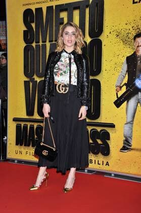Filmpremiere Smetto Quando Voglio - Masterclass Rome, Red Carpet I stop when voglio- Masterclass . Pictured: Greta Scarano Gucci dress  Copyright: xLennyx xIPAx xPoolxRoma2x