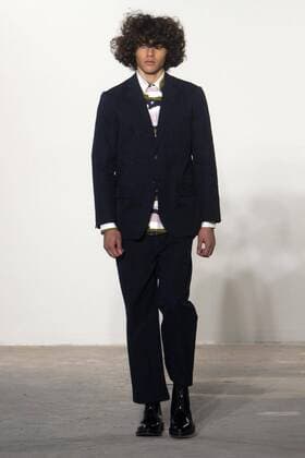 A model takes the catwalk wearing designs by Honduran designer Carlos Campos during the Men s Fashion Week, in New York, USA, 31 January 2017. Men s Fashion Week in New York !ACHTUNG: NUR REDAKTIONELLE NUTZUNG!  SHM115 20170201-636215145074447168