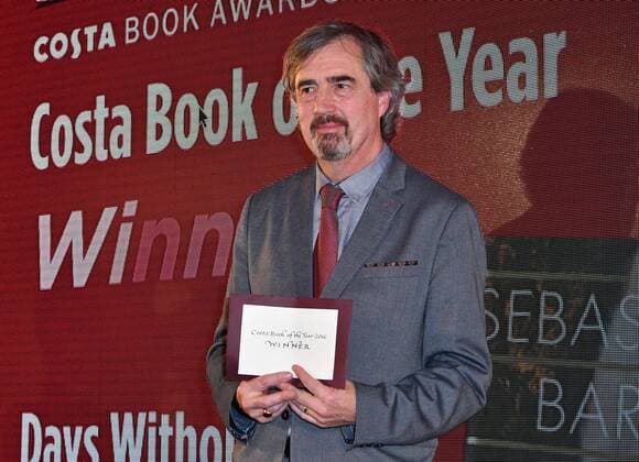 . 31 01 2017. London, United Kingdom. Sebastian Barry, winner of Costa Book Of The Year Award 2016, attends Costa Book Of The Year Award 2016. Annual awards ceremony, which includes categories including First Novel, Novel, Biography, Poetry and Children s Book, at Quaglino s, London.  xNilsxJorgensenx xi-Imagesx IIM-14304-0021