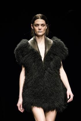 February 1, 2017 - Barcelona, Catalonia, Spain - A model walks the runway at the Pilar del Campo fashion show presenting the new Autumn Winter 2017 18 collection during 080 Barcelona Fashion Week Barcelona Spain - ZUMAo105 20170201_zap_o105_063 Copyright: xMatthiasxOesterlex