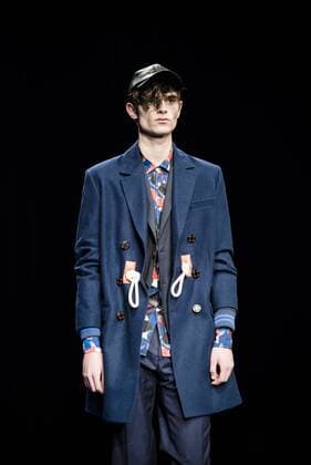 February 1, 2017 - Barcelona, Catalonia, Spain - A model walks the runway at the Pablo Erroz fashion show presenting the new Panorama AW17 18 collection during 080 Barcelona Fashion Week Barcelona Spain - ZUMAo105 20170201_zap_o105_086 Copyright: xMatthiasxOesterlex