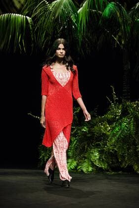 February 1, 2017 - Barcelona, Catalonia, Spain - A model walks the runway at the Escorpion fashion show presenting the new SS17 Heritage collection during 080 Barcelona Fashion Week Barcelona Spain - ZUMAo105 20170201_zap_o105_140 Copyright: xMatthiasxOesterlex