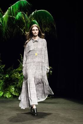February 1, 2017 - Barcelona, Catalonia, Spain - A model walks the runway at the Escorpion fashion show presenting the new SS17 Heritage collection during 080 Barcelona Fashion Week Barcelona Spain - ZUMAo105 20170201_zap_o105_148 Copyright: xMatthiasxOesterlex
