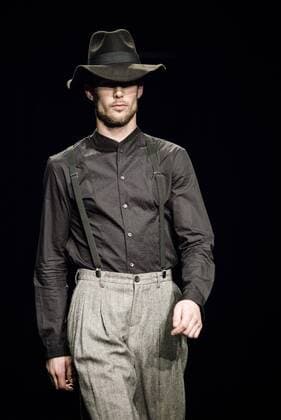 February 1, 2017 - Barcelona, Catalonia, Spain - A model walks the runway at the Antonio Miro fashion show presenting the new Origens collection during 080 Barcelona Fashion Week Barcelona Spain - ZUMAo105 20170201_zap_o105_157 Copyright: xMatthiasxOesterlex