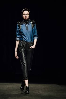 February 1, 2017 - Barcelona, Catalonia, Spain - A model walks the runway at the Antonio Miro fashion show presenting the new Origens collection during 080 Barcelona Fashion Week Barcelona Spain - ZUMAo105 20170201_zap_o105_161 Copyright: xMatthiasxOesterlex